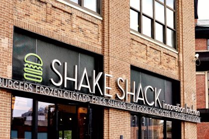 Shake Shack exterior with sign