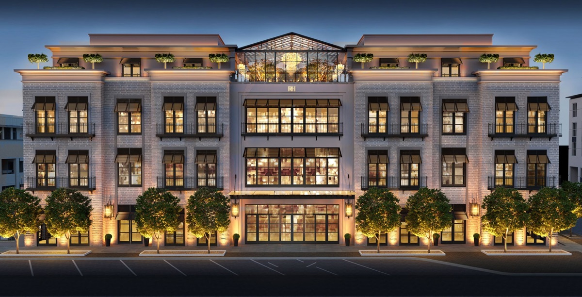 RH Gallery birmingham woodward change in restaurant