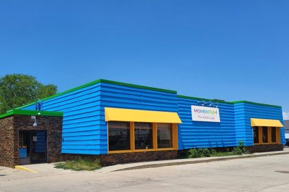 momentum center building painted vous cafe grand haven