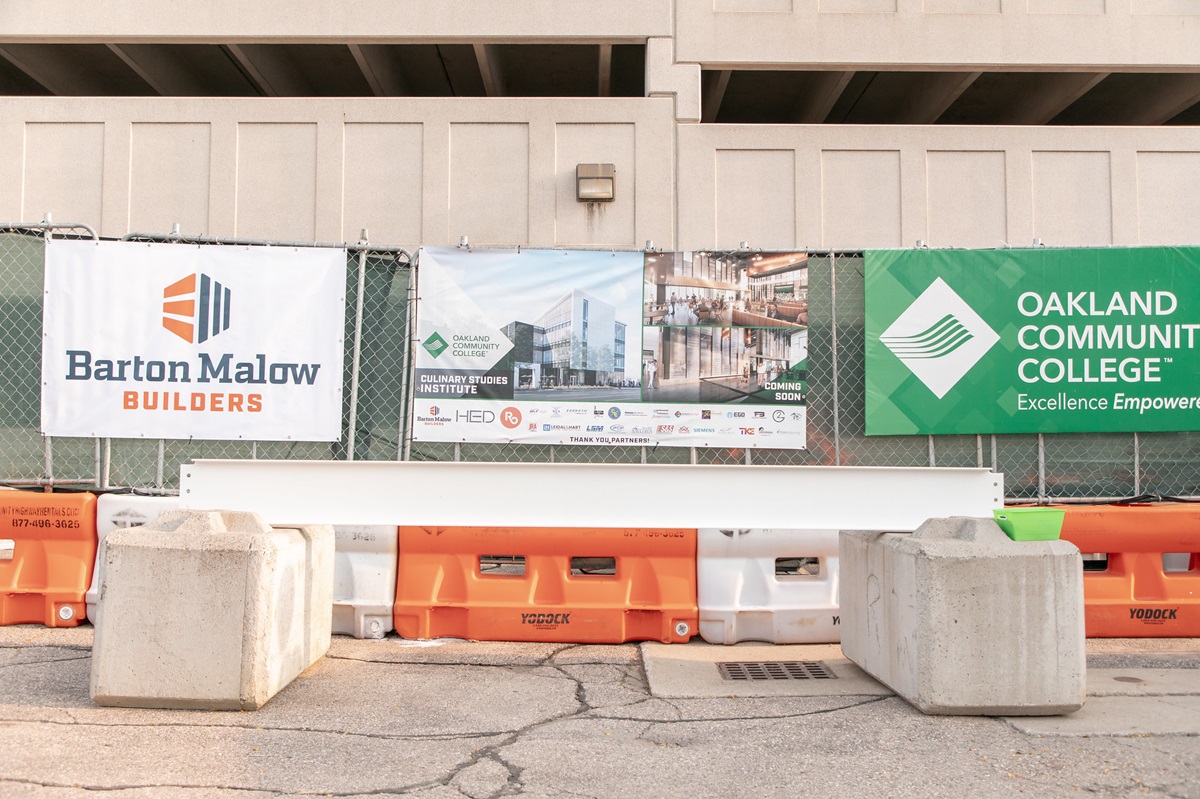 OCC culinary arts institute beam signing construction