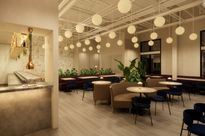 the jackson dining open kitchen rendering