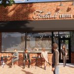 foxtail coffee co holland main entrance exterior rendering