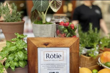 Rotie By Stella's Opening at Bridgeway Station in Late May