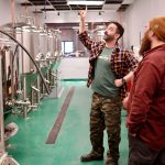 stumblebum eli and chris in brewery