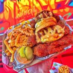 daves hot chicken shelby township food spread ig