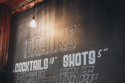 third street social new interior menu board