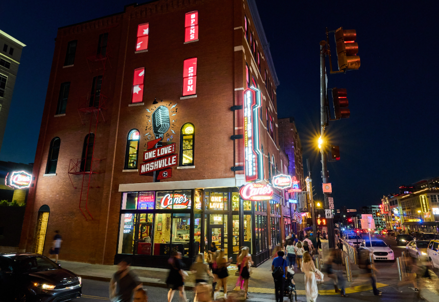 Raising Cane’s Takes Center Stage in the Heart of Music City with Flagship Restaurant on Broadway
