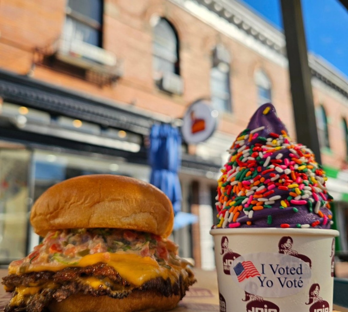 Joia Burger Flipping Patties into Glover Park