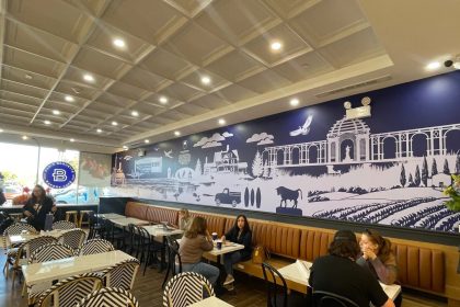 paris baguette interior mural
