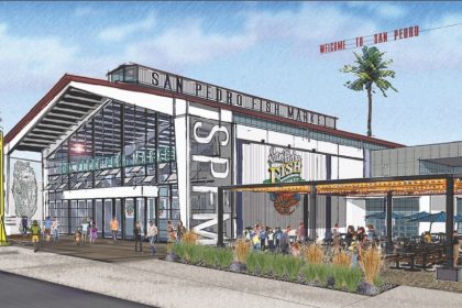 San Pedro Fish Market Dropping Anchor at West Harbor