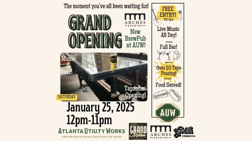 Atlanta Utility Works Arches Brewery opening