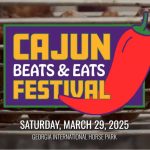 The Cajun Beats & Eats Festival will be held on March 29