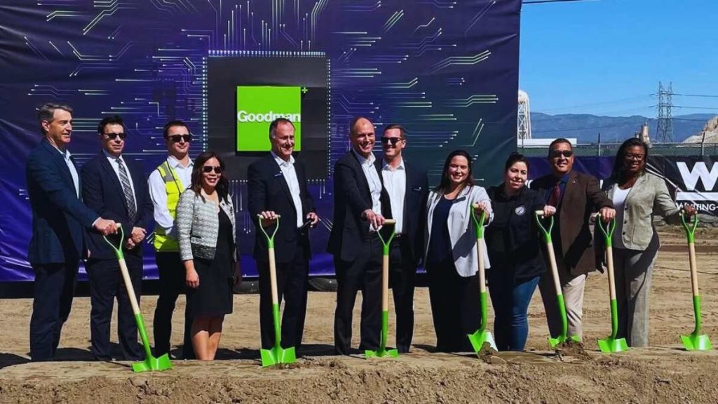 Goodman Group breaks ground on Vernon for its new data center.