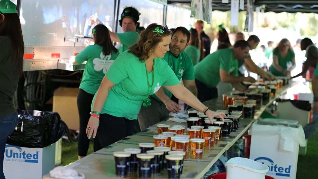Stall serving drinks