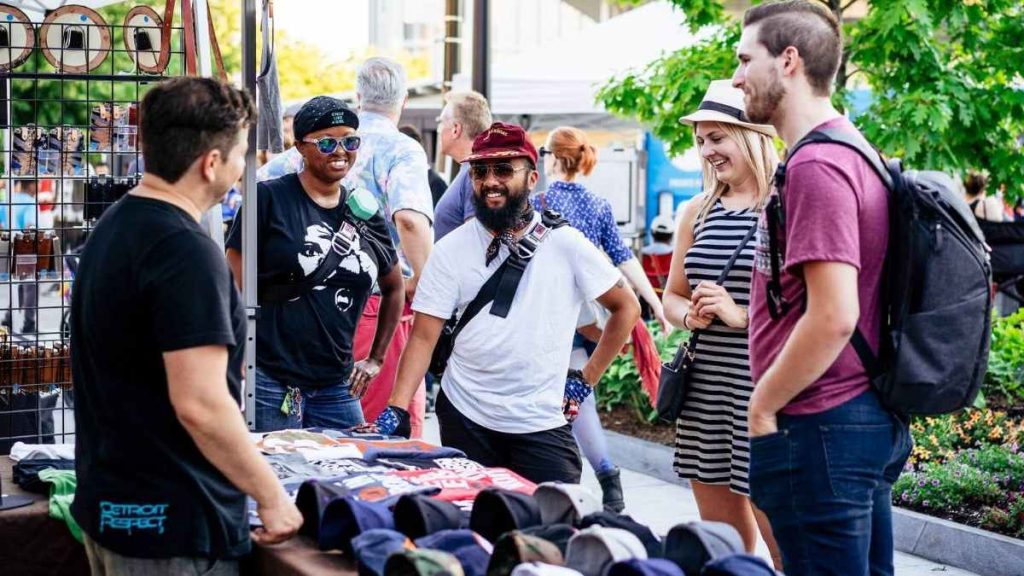 Local Small Businesses in Detroit get to sell their products at the event