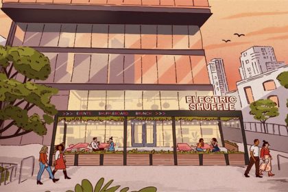 ELECTRIC SHUFFLE BRINGS HIGH-TECH SHUFFLEBOARD, CRAFT COCKTAILS, AND ELEVATED DINING TO CHICAGO