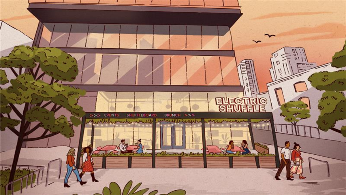 ELECTRIC SHUFFLE BRINGS HIGH-TECH SHUFFLEBOARD, CRAFT COCKTAILS, AND ELEVATED DINING TO CHICAGO