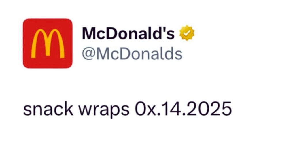 McDonald's posts about Snack Wraps