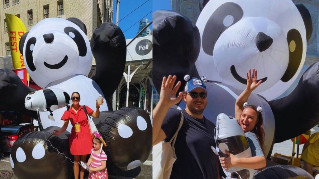 13-foot-tall inflatable panda