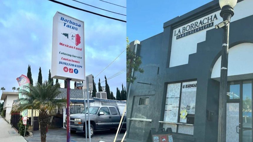 A Mexican restaurant and a chicken wings place were asked to instantly stop food operations.
