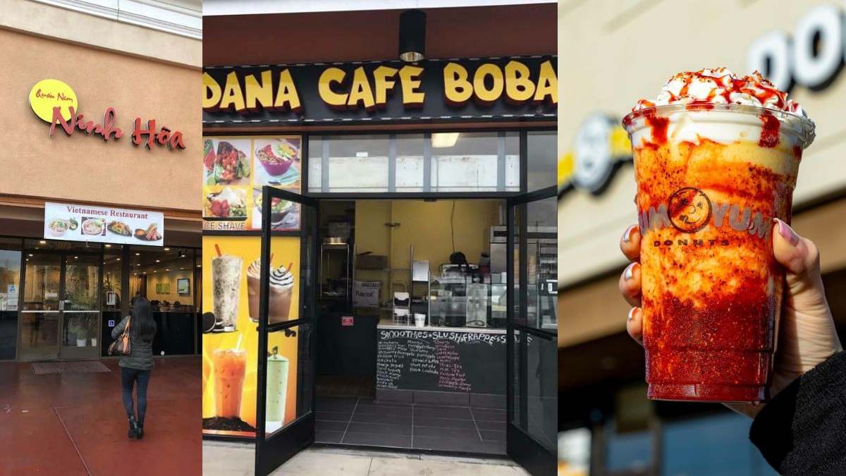 Quan Nem Ninh Hoa, Danas Cafes & Boba, and Yum Yum Franchise were ordered to close by the County of Los Angeles Public Health.