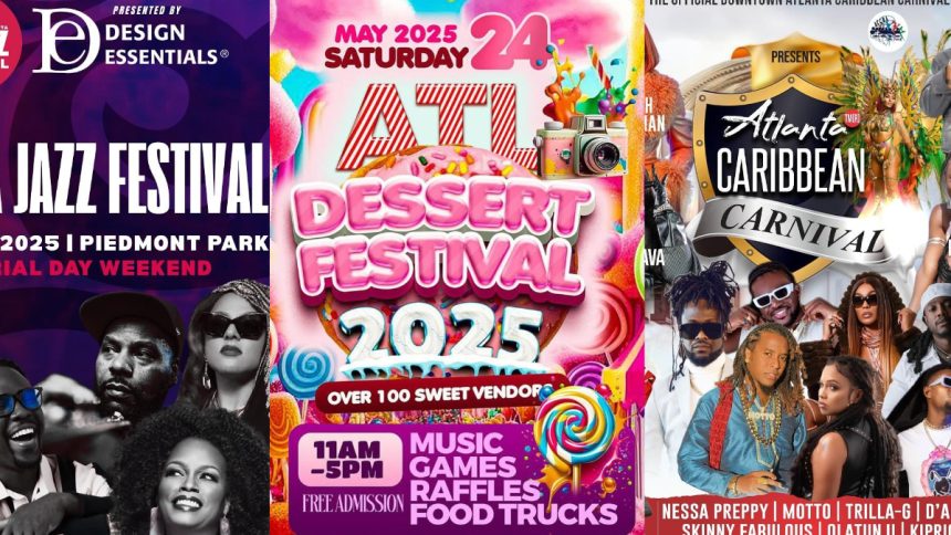 Events taking place in Atlanta between May 23 to May 25, 2025