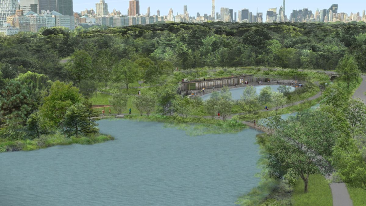Visitors can enjoy summer swimming at the newly reimagined Gottesman Pool at the Davis Center at Harlem Meer, starting June 27.