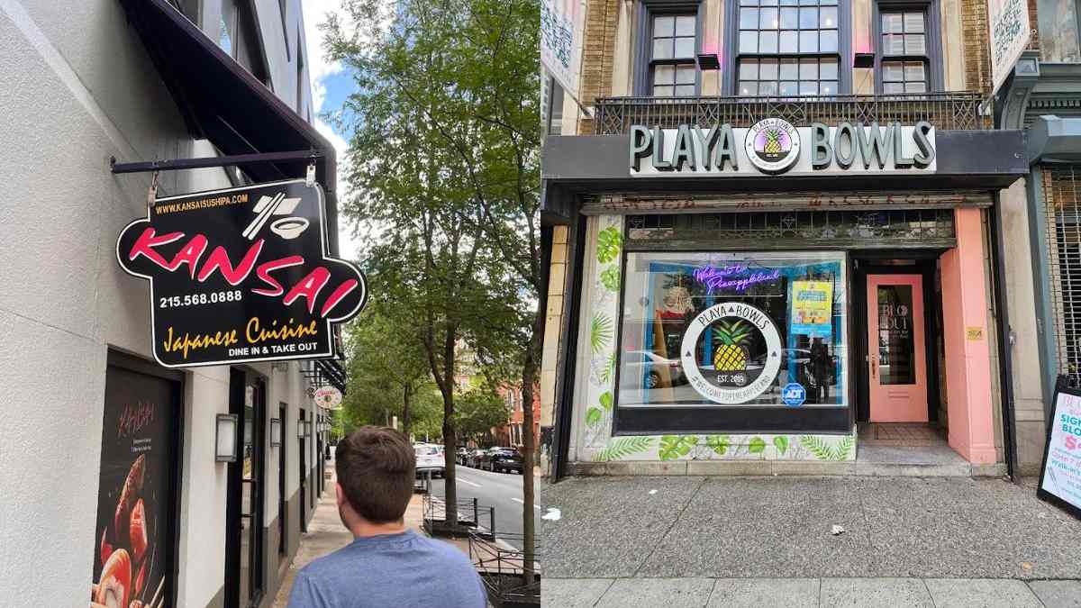 Food inspectors observed mouse activity, missing labels, etc. at the Philadelphia eateries.