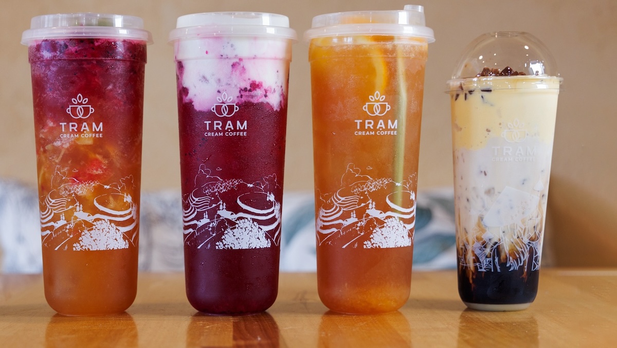 Tram Cream Coffee Adding Fountain Valley Store