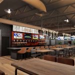 Patrons can go to the sports bar for a mix of traditional and creative new food items and drinks.
