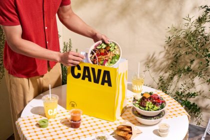 Community Day events at CAVA’s Azusa and Chicago locations included complimentary meals, matched donations, and pre‑opening food distributions.