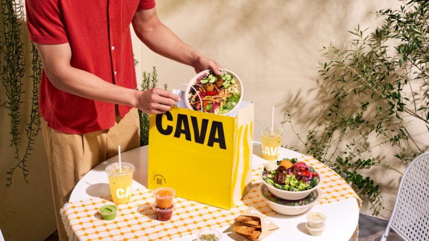 Community Day events at CAVA’s Azusa and Chicago locations included complimentary meals, matched donations, and pre‑opening food distributions.
