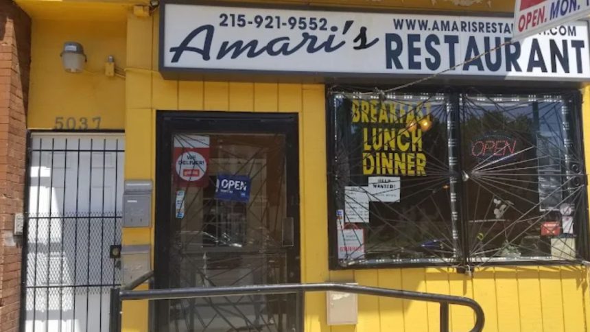 Amari's Restaurant in Philadelphia was reported for poor cleanliness and mouse activity during a routine health inspection.