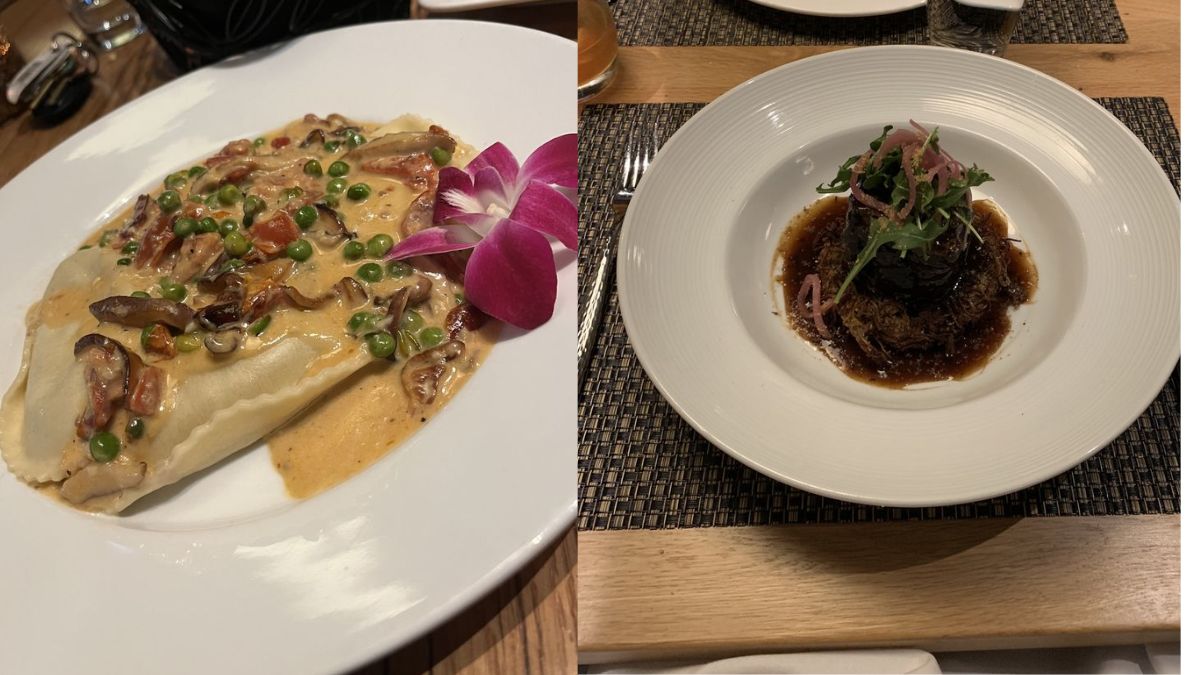 The Edge served modern American cuisine