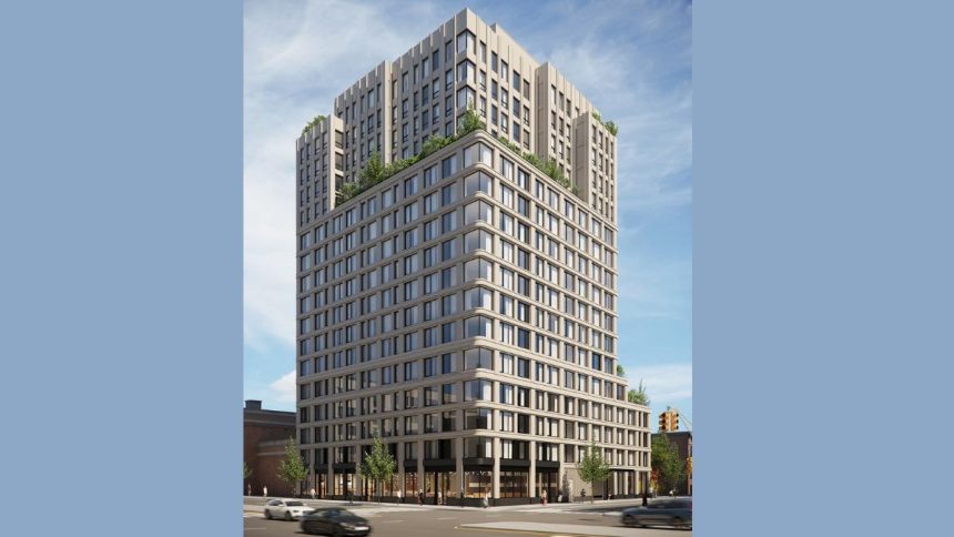 The project developed by Avery Hall Investments has opened a housing lottery for 35 affordable units.