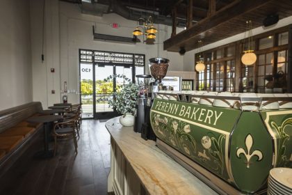 Perenn Bakery’s new Berry Hill location on Sidco Drive offers artisanal breads, pastries, coffee, and on-site baking processes for guests.