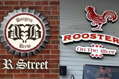 Burgers and Brew and Roosters On The River received yellow placards during their respective routine inspections.