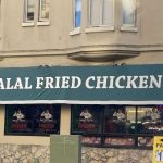 Halal Fried Chicken's Crispy fried chicken burger and fries