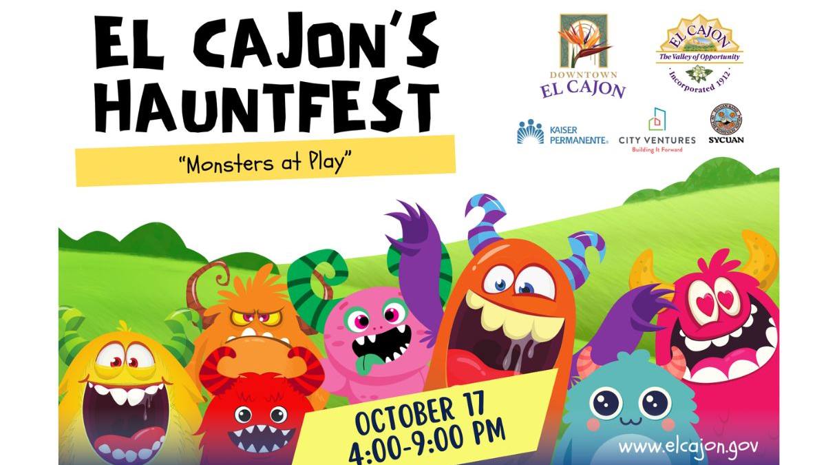 HaunttFest will entertain the crowd in San Diego County with costume contests, a candy trail, amusement rides, and more.