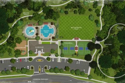 The recreational facility in Clay County’s Hyland Trail community is set to bring a pool, pickleball courts, and more offerings.