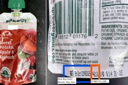 Sprouts Organics recalls a product due to elevated lead levels.