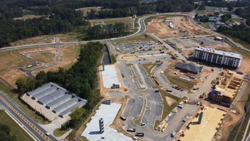 Construction site of The Crossing at Coal Mountain