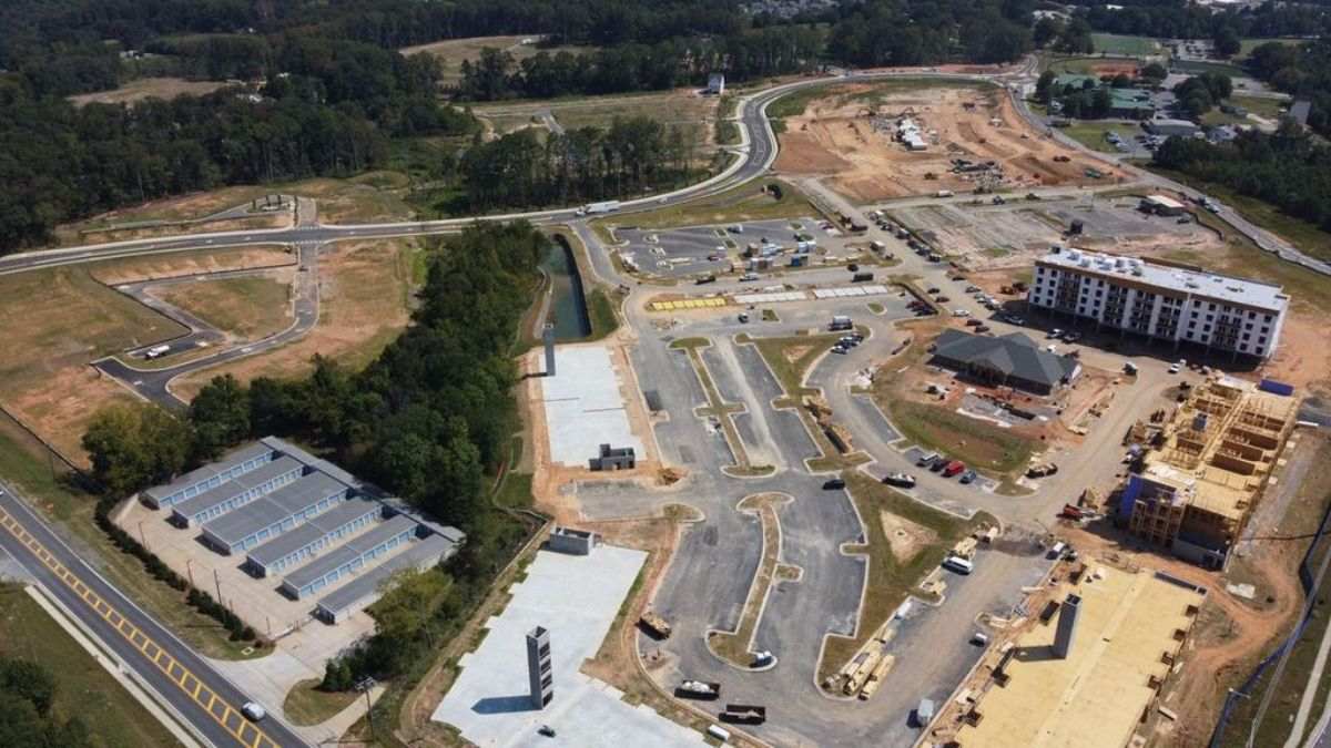 Construction site of The Crossing at Coal Mountain