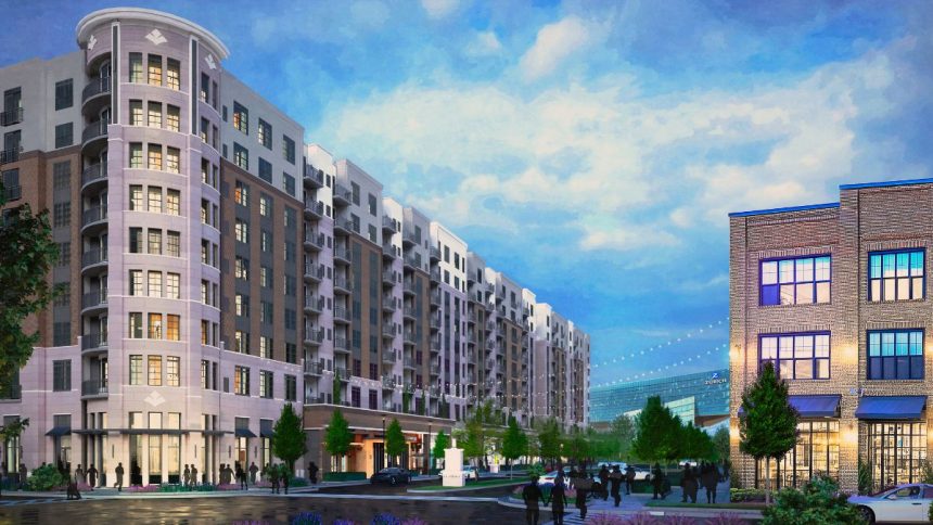 The initial phase of the retail district of Veridian will feature 100,000 square feet of pedestrian-friendly retail space and dining options from around the world.