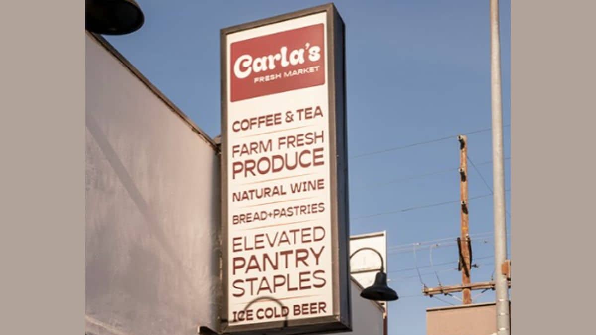 Carla's Fresh Market board