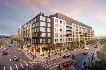Tenants will receive 489 living apartments, ground-floor retail, and a public plaza.