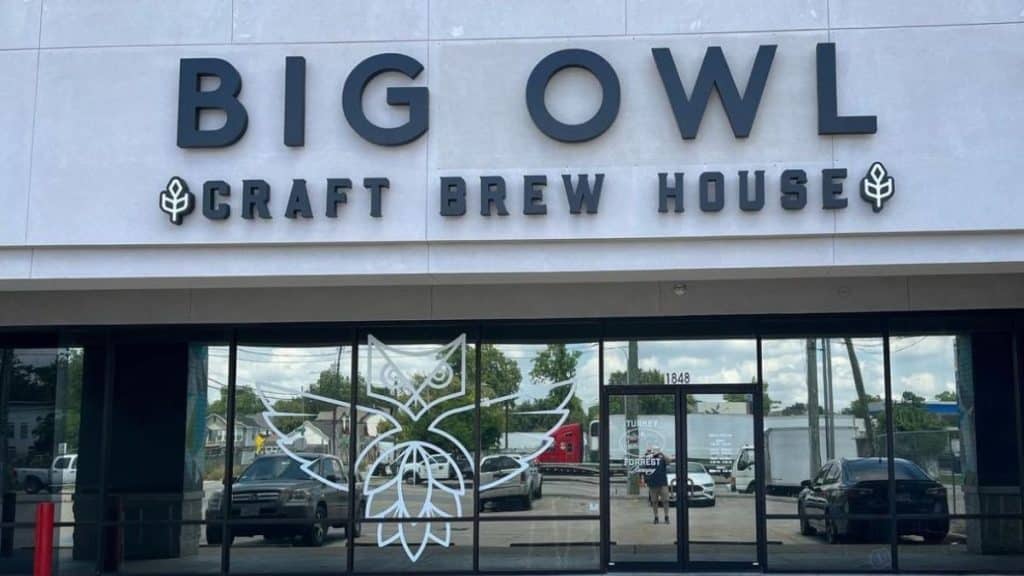 Entrance of Big Owl Craft Brew House