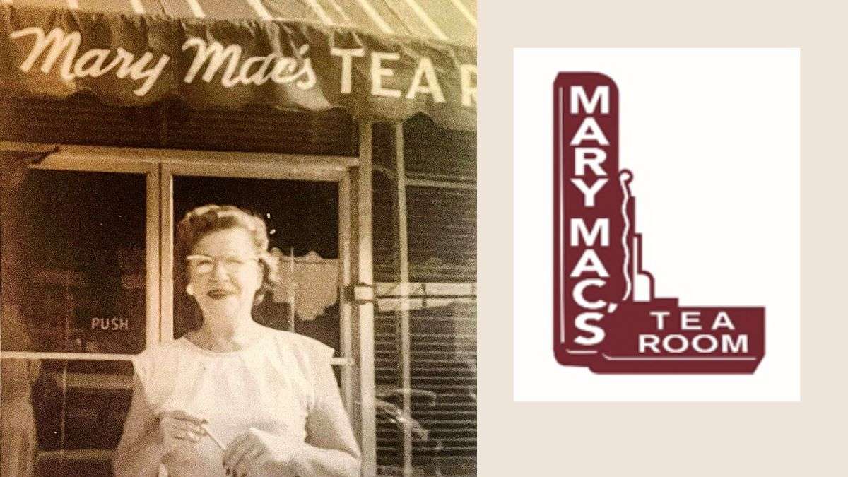 Mary MacKenzie and Mary Mac's Tea Room logo