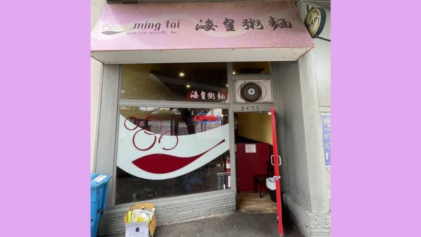 Ming Tai is a Chinese noodle restaurant that has been ordered to close temporarily