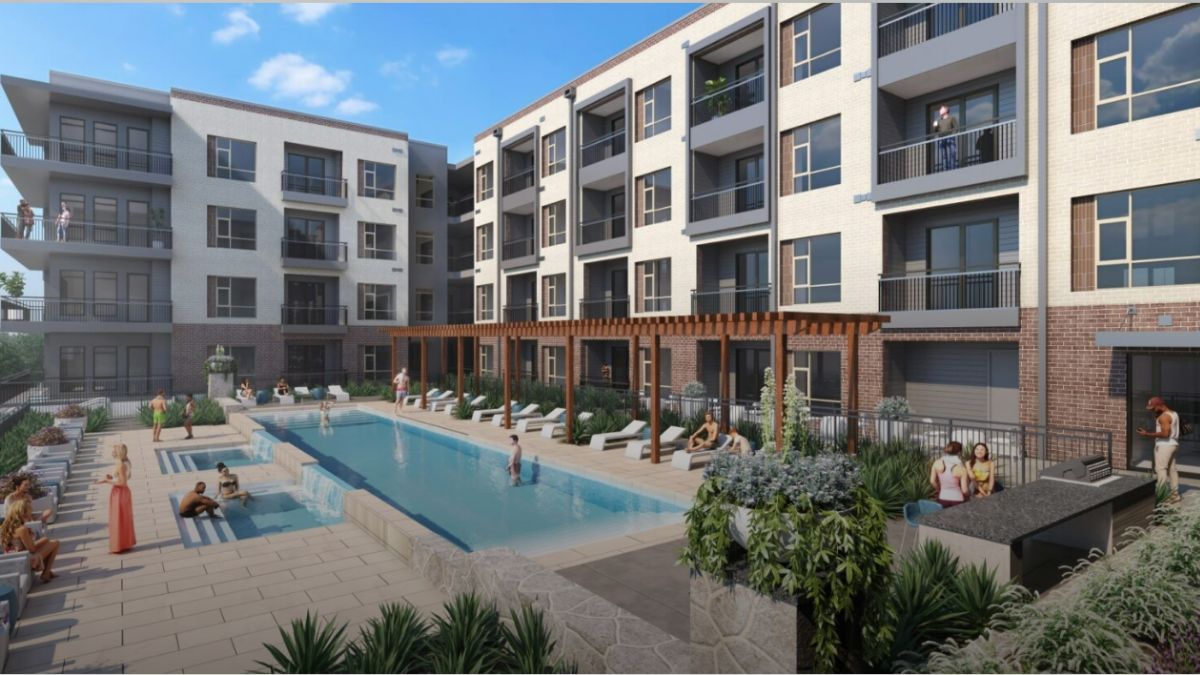 The development will bring a total of 665 apartments, 650,000 square feet of Class A+ office space, and three luxury hotels to Frisco Station.